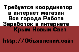 Требуется координатор в интернет-магазин - Все города Работа » Заработок в интернете   . Крым,Новый Свет